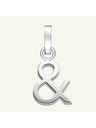 Rosefield Rosefield obesek Symbol Ampersand v srebrni barvi