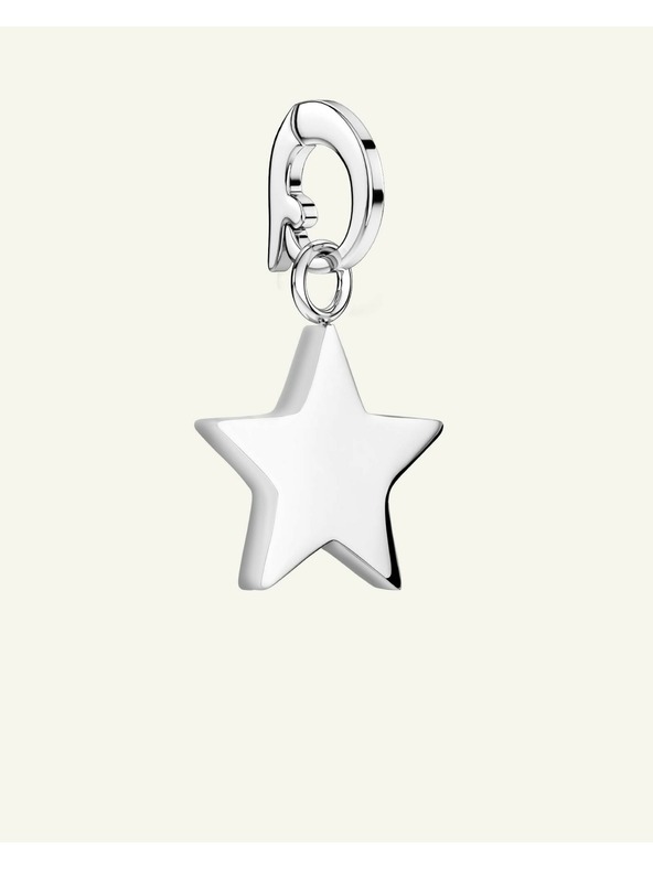 Rosefield Rosefield obesek Symbol Star v srebrni barvi