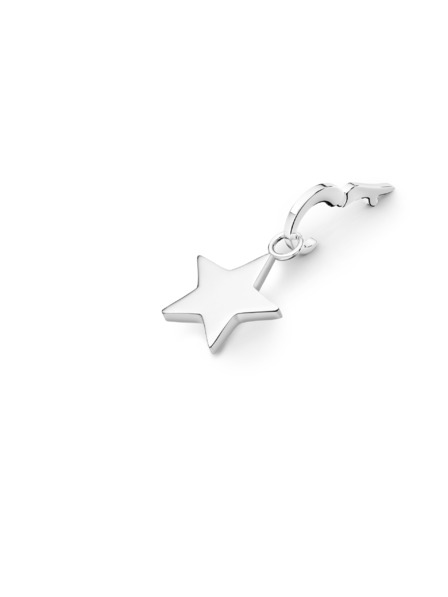 Rosefield Rosefield obesek Symbol Star v srebrni barvi