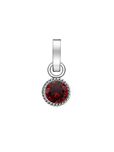 Rosefield Rosefield obesek srebrne barve Birthstone Januar barva