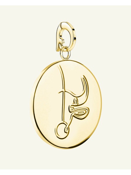 Rosefield Rosefield obesek zlate barve Zodiac Coin Bik