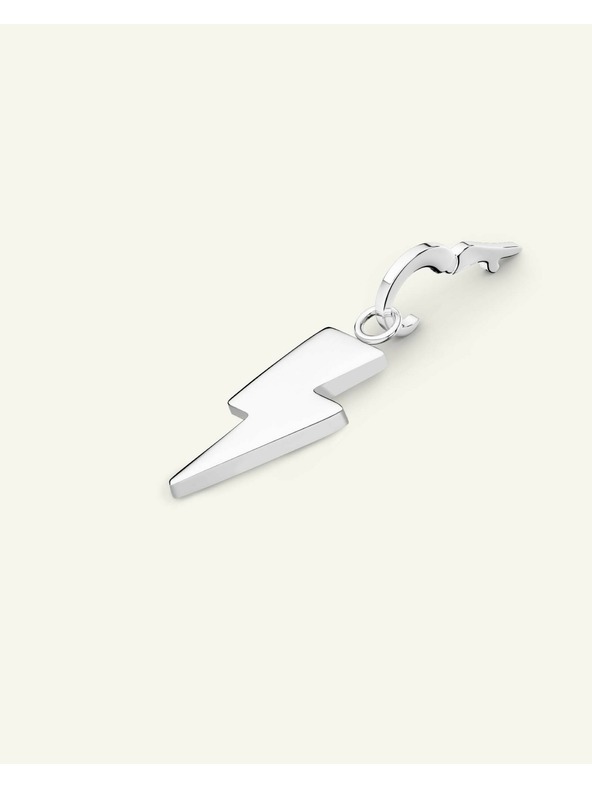 Rosefield Rosefield obesek Symbol Thunder v srebrni barvi