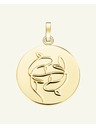 Rosefield Rosefield obesek zlate barve Zodiac Coin Ribe