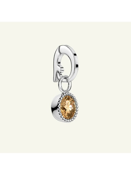 Rosefield Rosefield obesek srebrne barve Birthstone November barva