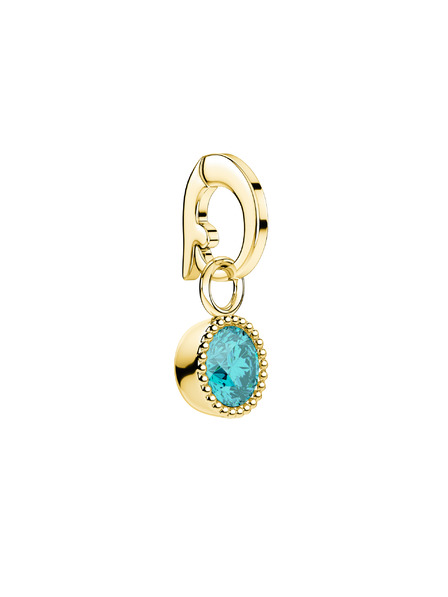 Rosefield Rosefield obesek zlate barve Birthstone March barva