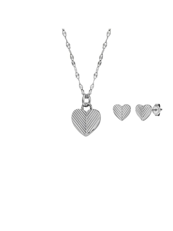 Fossil Ženski darilni komplet jeklenih nakitov Fossil JF04669SET