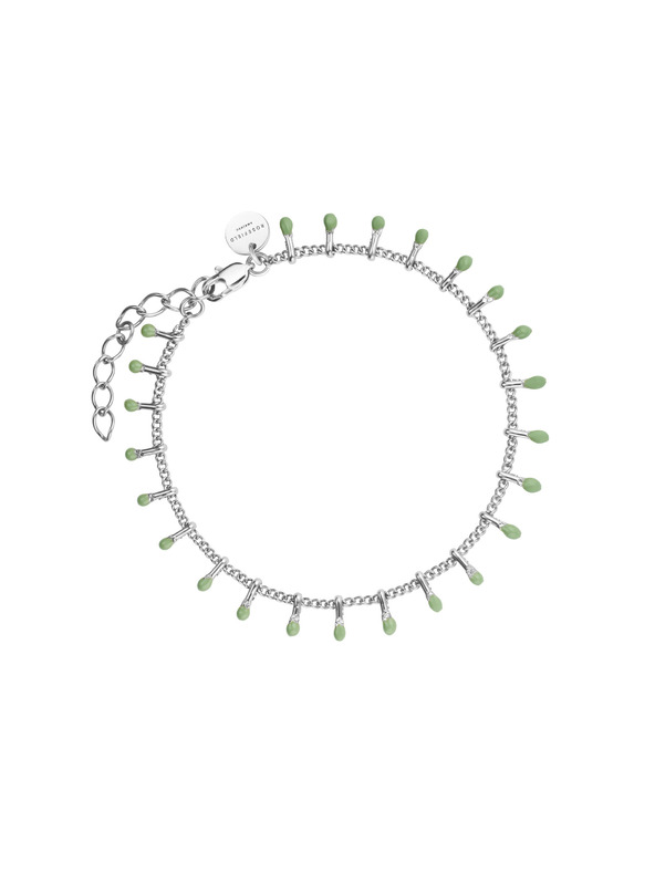 Rosefield Rosefield zapestnica srebrne barve Drop chain JBDCS-J679