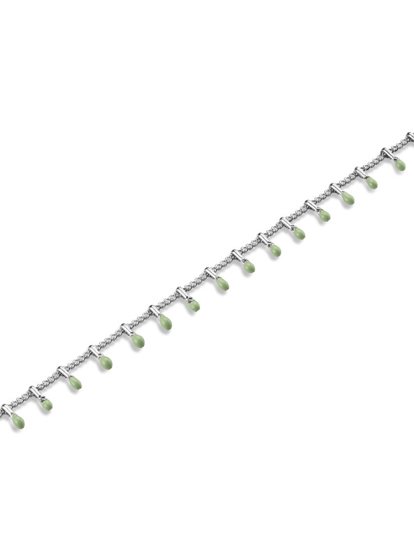 Rosefield Rosefield zapestnica srebrne barve Drop chain JBDCS-J679