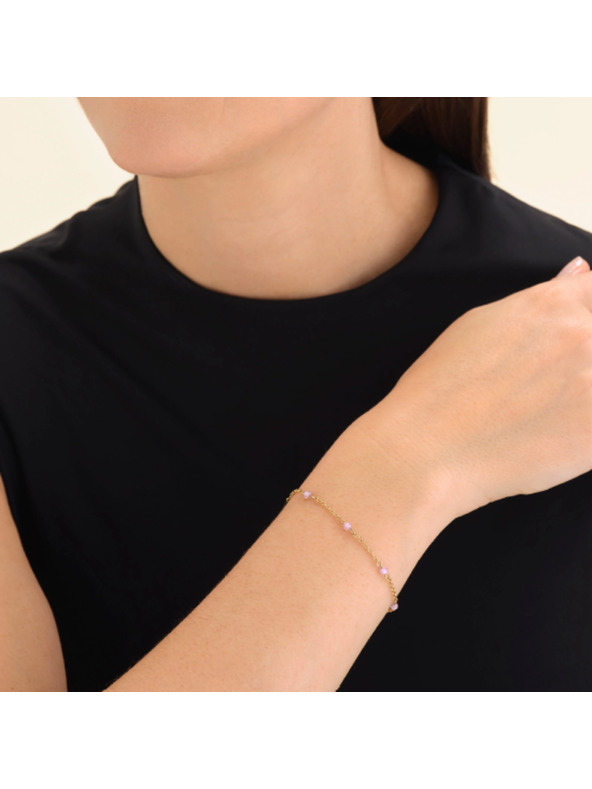 Rosefield Ženska pozlačena zapestnica Rosefield JBPSG-J813