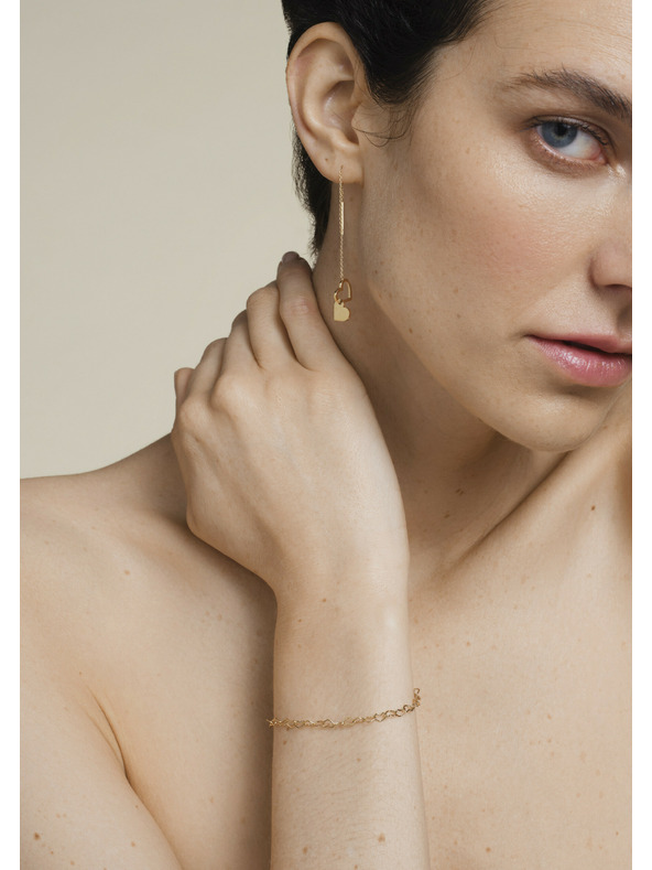 Rosefield Rosefield zapestnica v zlati barvi Heart Chain JBHCG-J682