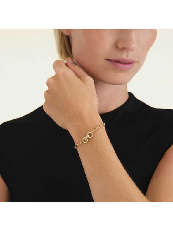 Rosefield Pozlačena ženska zapestnica Rosefield JBBSG-J899