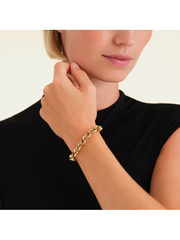 Rosefield Pozlačena ženska zapestnica Rosefield JBCBG-J893