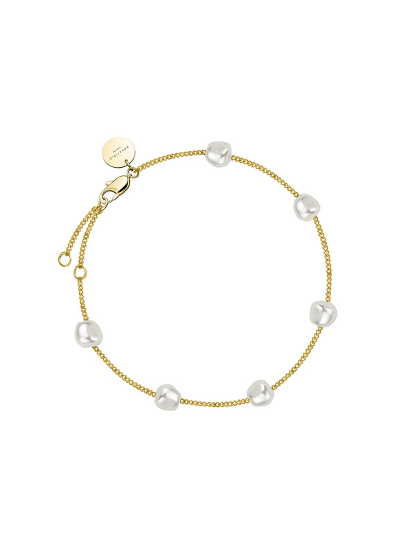 Rosefield Rosefield zapestnica zlate barve Multi Pearl JBLPG-J603