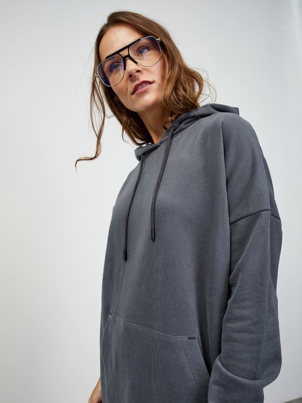 ZOOT.lab Siva ženska jopa s kapuco osnovna obleka ZOOT.lab Dove