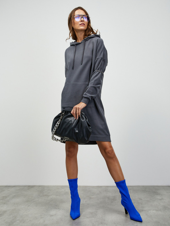 ZOOT.lab Siva ženska jopa s kapuco osnovna obleka ZOOT.lab Dove