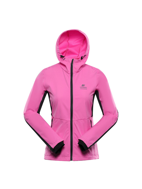 ALPINE PRO Ženska softshell jakna z obdelavo dwr ALPINE PRO KERAKA neon pink