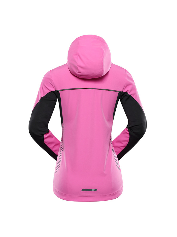 ALPINE PRO Ženska softshell jakna z obdelavo dwr ALPINE PRO KERAKA neon pink