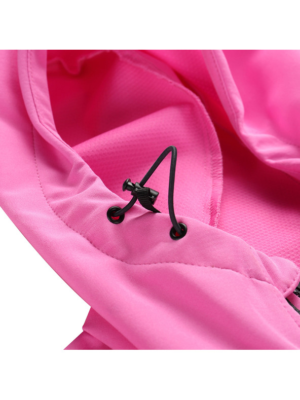 ALPINE PRO Ženska softshell jakna z obdelavo dwr ALPINE PRO KERAKA neon pink