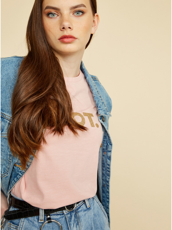 ZOOT.lab Svetlo roza ženska majica s potiskom ZOOT.lab Lucy