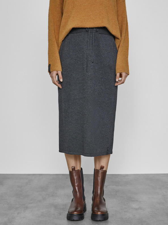 ZOOT.lab Sivo žensko pleteno midi krilo METROOPOLIS by ZOOT.lab Barny