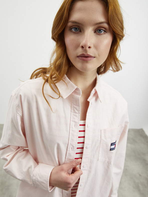 ZOOT.lab Belo-rdeča črtasta obleka v plašču ZOOT.lab Vally