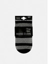 Marie Claire Črne črtaste nogavice Marie Claire