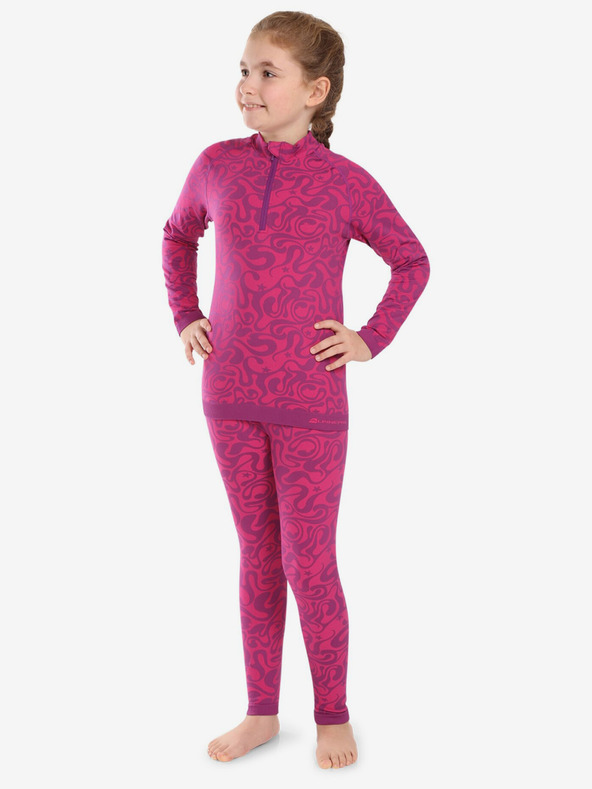 ALPINE PRO Temno roza barva ALPINE PRO Lesso fantovsko funkcionalno spodnje perilo