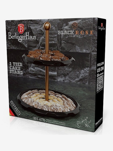 Berlingerhaus Dvonadstropni voziček Black Rose Collection BERLINGERHAUS