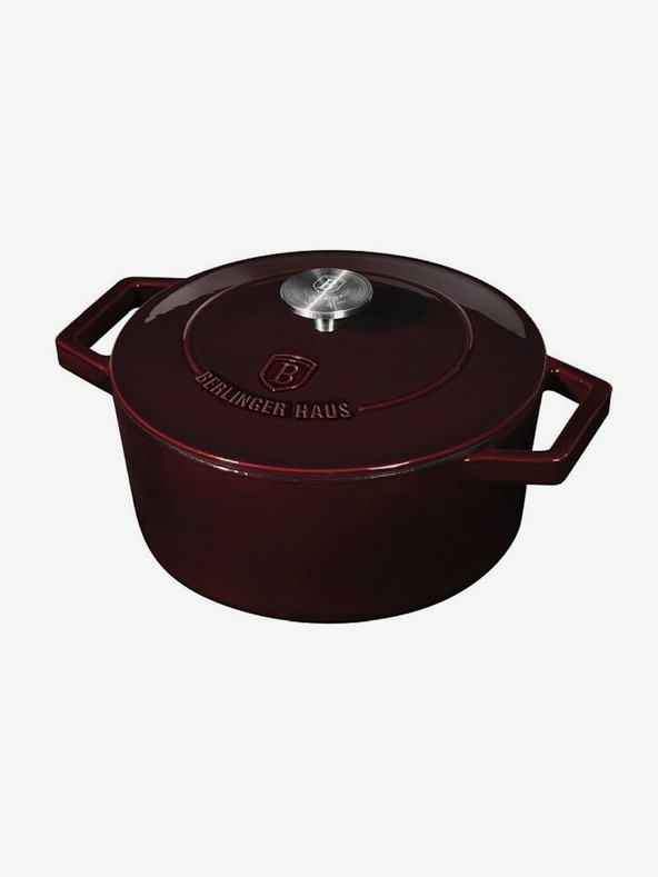 Berlingerhaus Litinast pekač z pokrovko 24 cm Burgundy Line BERLINGERHAUS