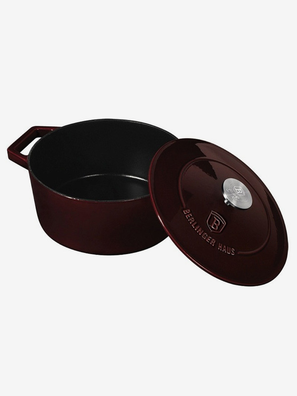 Berlingerhaus Litinast pekač z pokrovko 24 cm Burgundy Line BERLINGERHAUS