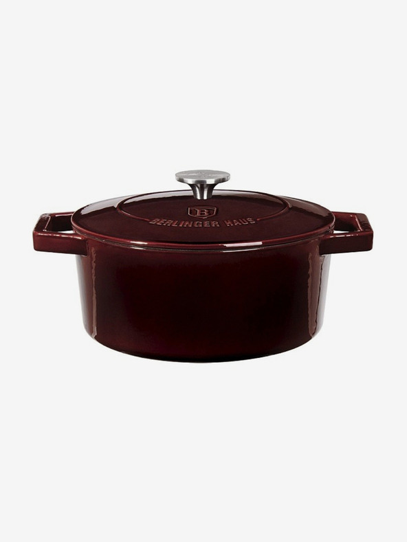 Berlingerhaus Litinast pekač z pokrovko 24 cm Burgundy Line BERLINGERHAUS