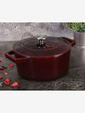 Berlingerhaus Litinast pekač z pokrovko 24 cm Burgundy Line BERLINGERHAUS
