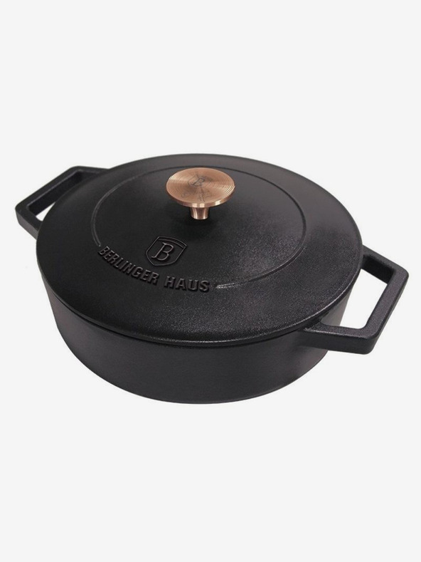 Berlingerhaus Litoželezni pekač s pokrovom 26 cm BERLINGERHAUS Black Rose Collection