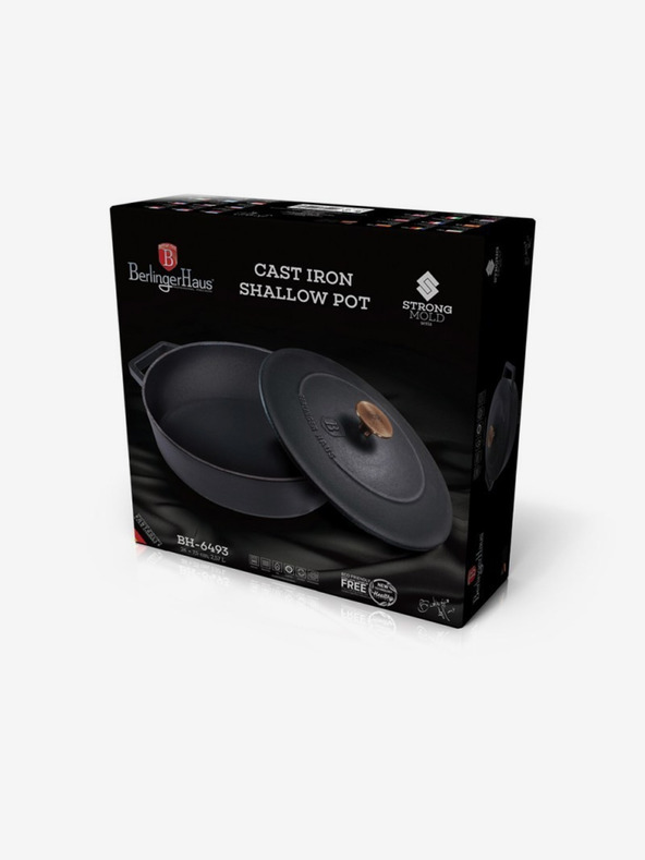 Berlingerhaus Litoželezni pekač s pokrovom 26 cm BERLINGERHAUS Black Rose Collection