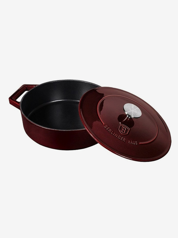 Berlingerhaus Litinast pekač z pokrovko 26 cm Burgundy Line BERLINGERHAUS