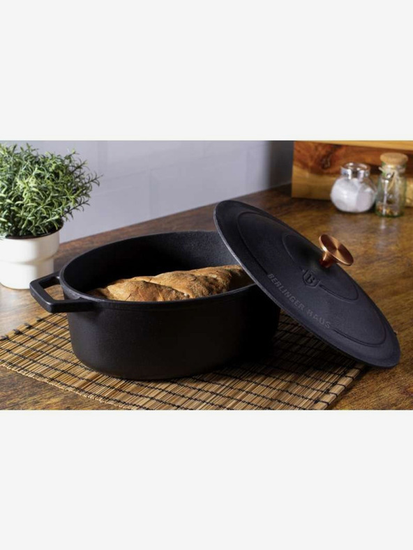 Berlingerhaus Litinast pekač z pokrovko 30 cm BERLINGERHAUS Black Rose Collection