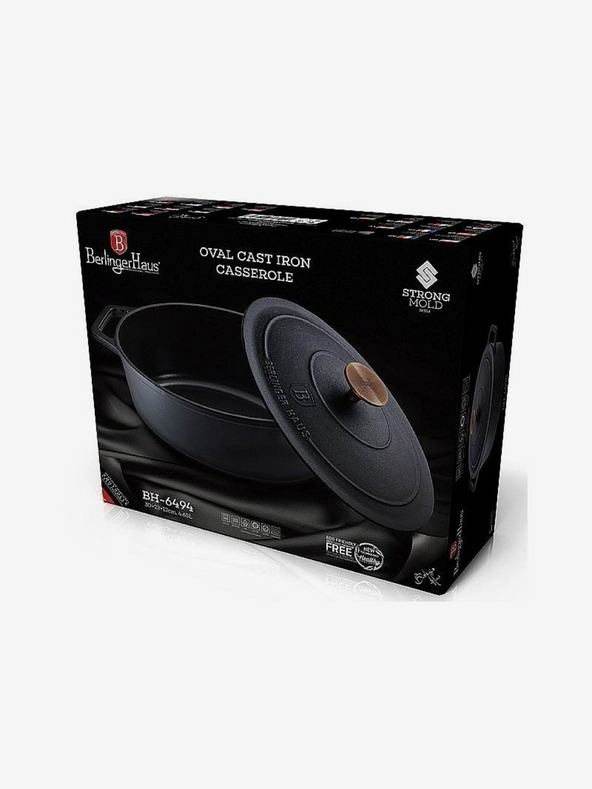 Berlingerhaus Litinast pekač z pokrovko 30 cm BERLINGERHAUS Black Rose Collection