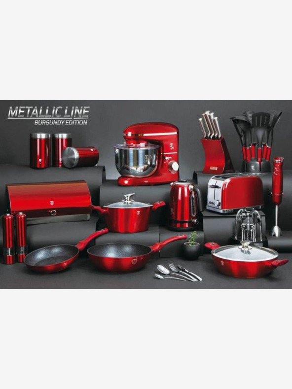 Berlingerhaus BERLINGERHAUS Burgundy Metallic Line 2v1 pekač za torte z neprebojno plastjo