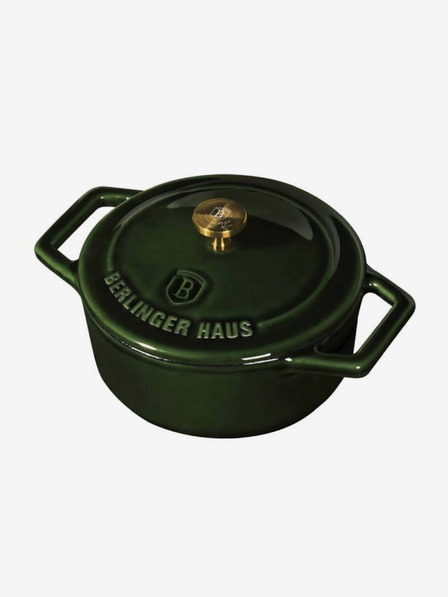 Berlingerhaus Litinast pekač z pokrovko 10 cm BERLINGERHAUS Emerald Collection
