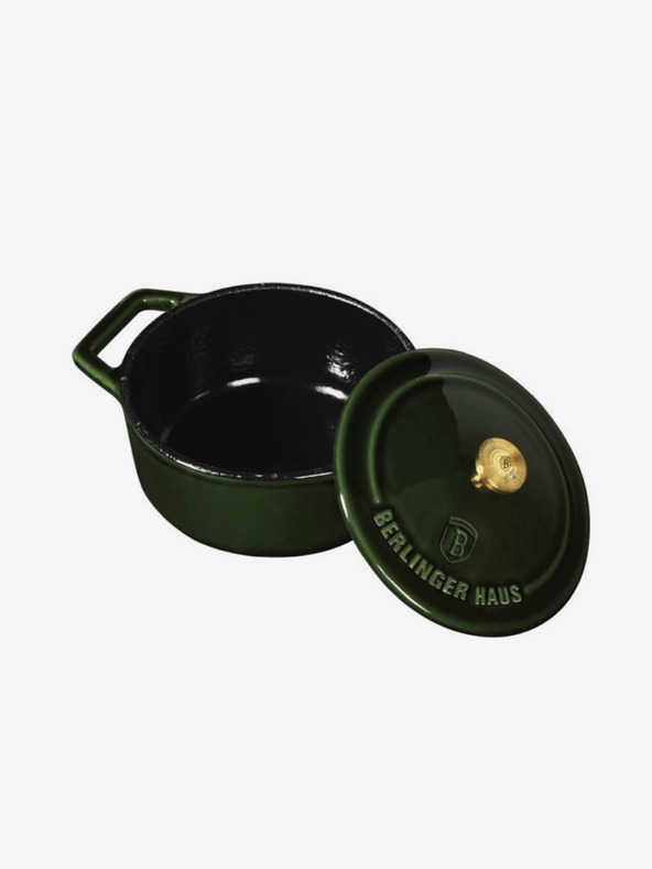 Berlingerhaus Litinast pekač z pokrovko 10 cm BERLINGERHAUS Emerald Collection