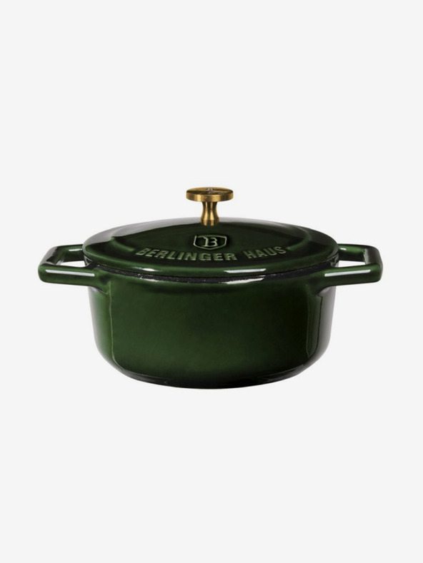 Berlingerhaus Litinast pekač z pokrovko 10 cm BERLINGERHAUS Emerald Collection