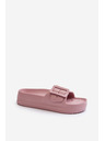 BIG STAR SHOES Ženske pěnové natikače na platformi z zaponko Big Star roza