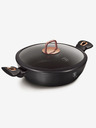 Berlingerhaus Posoda za peko s pokrovom in marmornato površino 28 cm Black Rose Collection BERLINGERHAUS