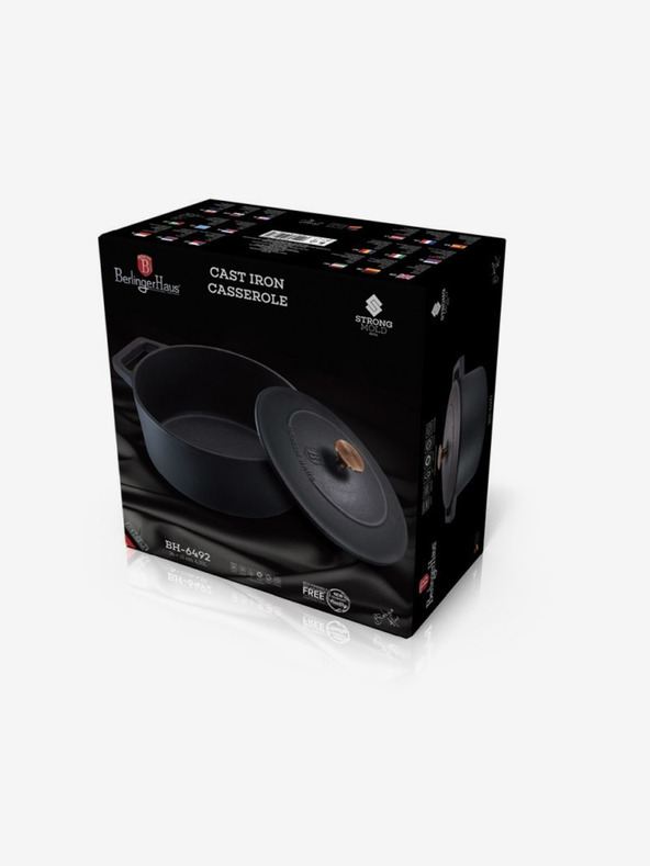 Berlingerhaus Litoželezni pekač s pokrovom 24 cm BERLINGERHAUS Black Rose Collection