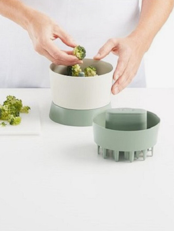 Lékué Lékué Rezalnik za brokoli in cvetačo bele in zelene barve