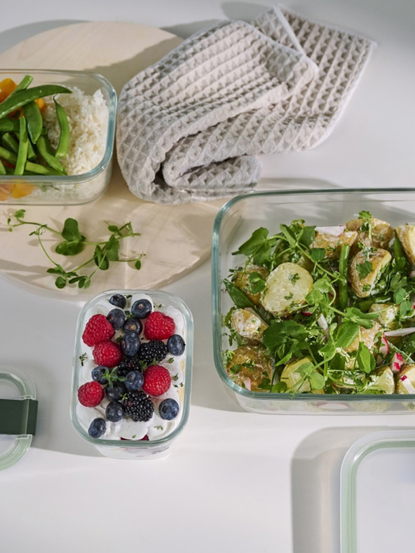 Mepal Mepal EasyClip Steklena škatla za shranjevanje živil (1000 ml)