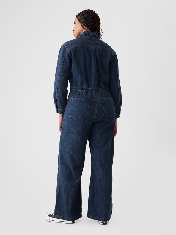 GAP Gap Utility Denim Cargo Jumpsuit