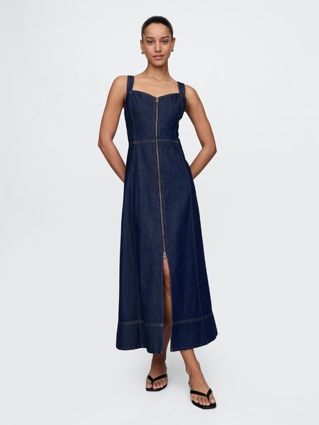 GAP Maxi obleka iz džinsa UltraSoft GAP