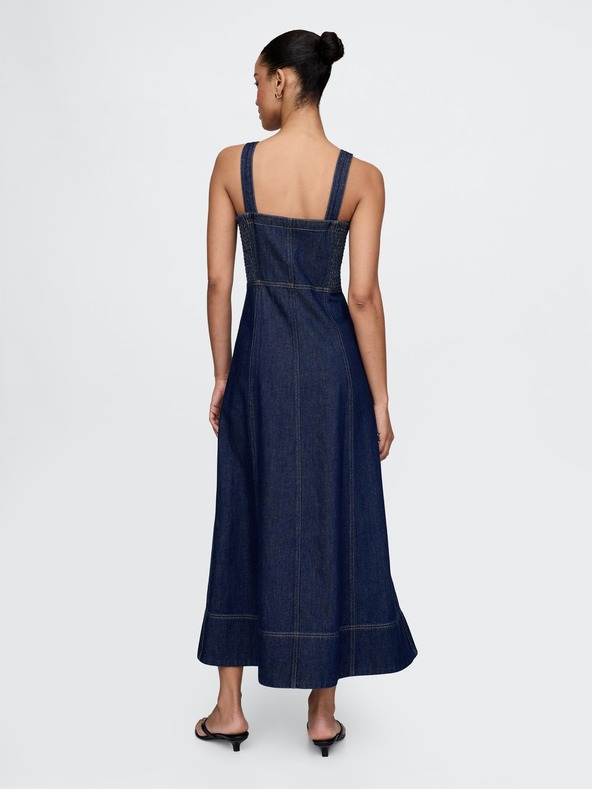 GAP Maxi obleka iz džinsa UltraSoft GAP