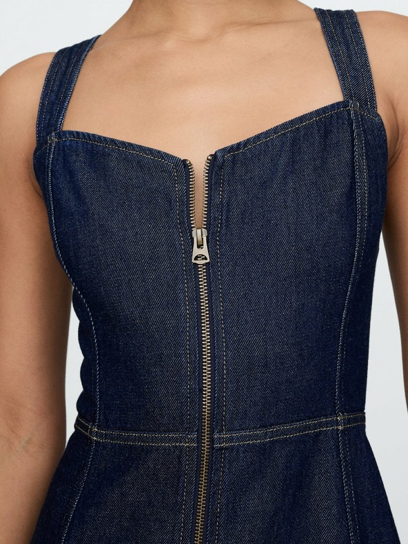 GAP Maxi obleka iz džinsa UltraSoft GAP